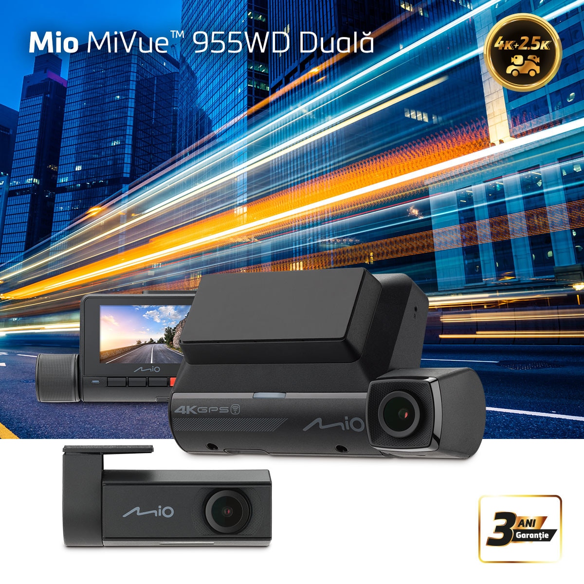Mio MiVue 955WD — Camera DVR 2 canale