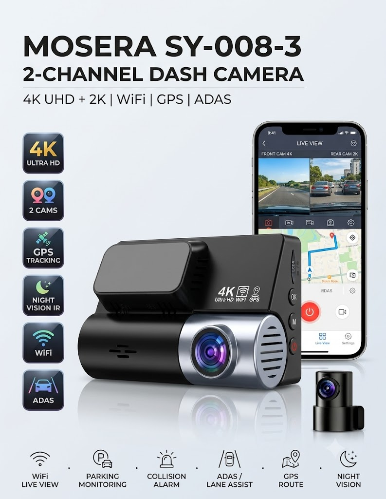 MOSERA SY-008-3 — Camera DVR 2 canale