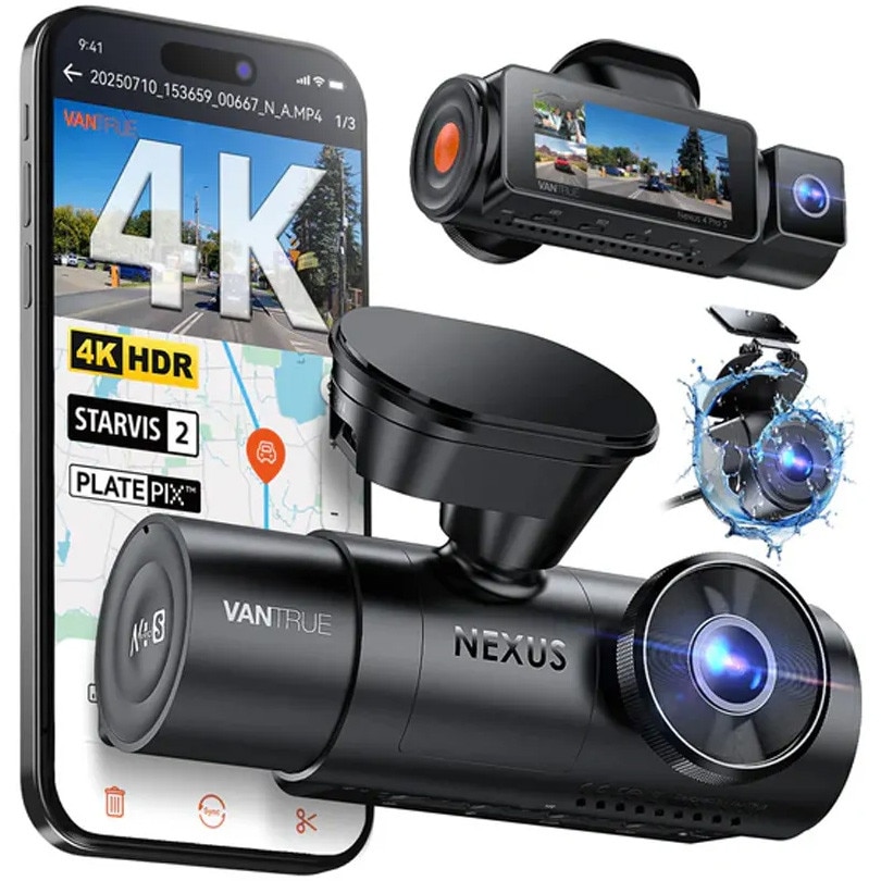 Vantrue N4 Pro S — Camera DVR 3 canale